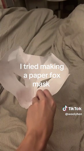 Creating a Unique Paper Fox Mask