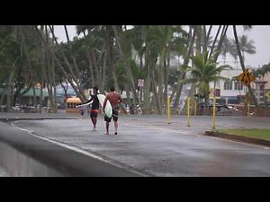 High Surf along Hilo Bayfront