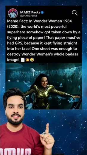 In Wonder Woman 1984 (2020), Wonder Woman Got Defeated by a Flying Piece of Paper