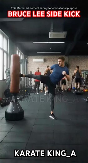Bruce Lee side kick 2 #shortsvideo #training #shots #tutorial #shortvideo #russia #usa#india #sports