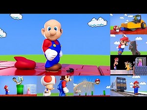 Mario eats a weird Mushroom! 🍄 Mario without hair, and more 😁