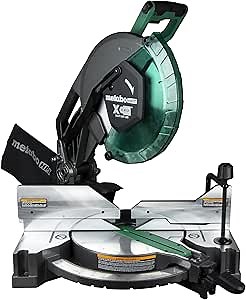 Metabo HPT 18V MultiVolt™ Cordless Miter Saw Kit | 10-Inch Blade | Includes 1-18V/36V MultiVolt™ Battery + Charger | Xact Cut LED Shadow Line System | C1810DFA
