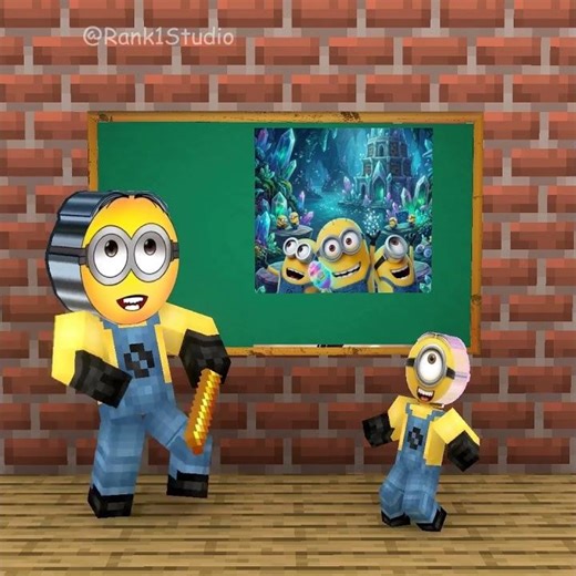 Evil Minion teases the Boy Minion while he’s practicing singing, and the ending!
