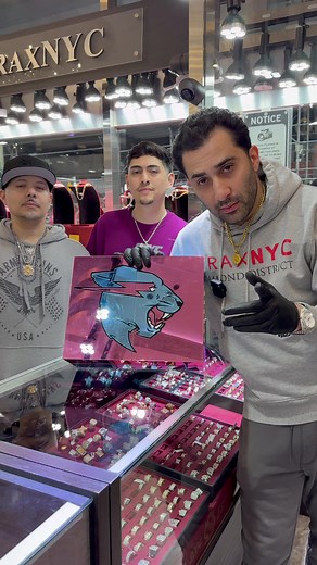 Custom-Made Silver Play Button for Mr. Beast | TraxNYC.com