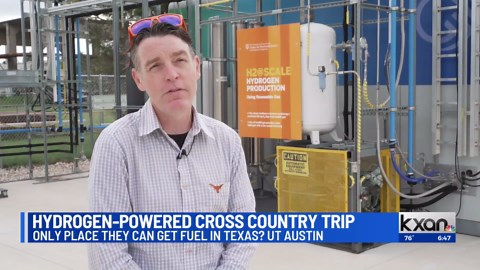 Hydrogen-powered cars make historic trek across Texas