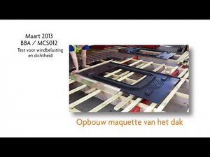 GSE IN-ROOF SYSTEM - Tests MCS012 (Certification BBA_UK) (Dutch)