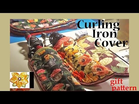 Curling Iron Case with ironing board cover fabric | ZSA Gift Tutorials