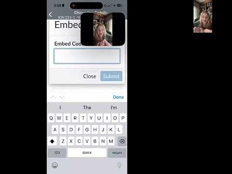 How to Embed A Voicethread Video into A Discussion