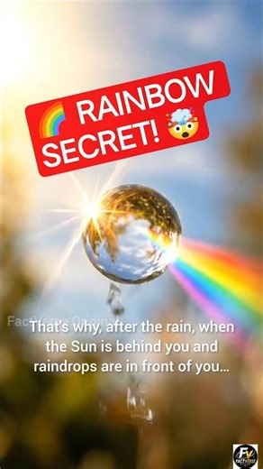 🌈 How Does a Rainbow Form? 😱 The Amazing Science Explained! #shorts