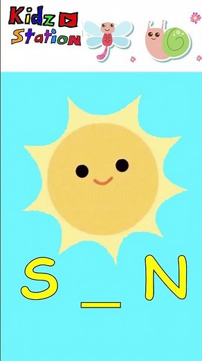 Missing Letter Challenge 🔤⏱️ | Kids Word Game #Kidzstation #shorts
