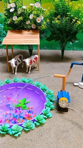 Mini hand pump project mini motor water pump cow drink #shorts #waterpump #youtubeshorts