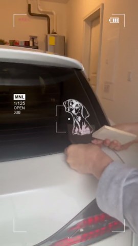 Custom Pet Portrait Vinyl Decal, Personalized Dog Sticker, Weatherproof Car Window Graphic - Etsy