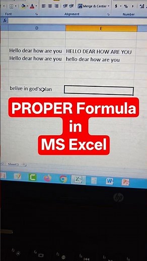 PROPER Formula in MS Excel 🔥 | Capitalize Text Instantly