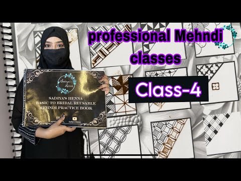 Free mehndi course | mehndi class -4 | Different types of checks / grids designs | tips and tricks