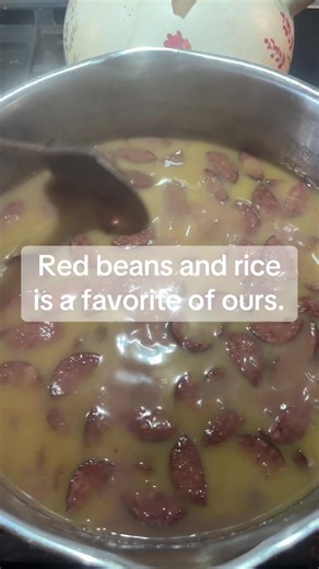 Red beans and rice for this Saturday night #yummy #fyp