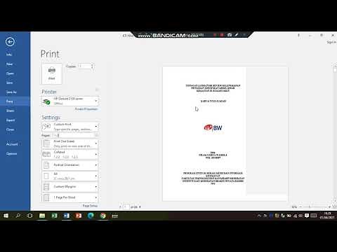 Cara Print Lembar Microsoft Word di halaman Nomor Romawi dan Nomor Biasa