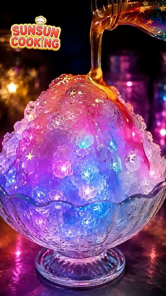 [Sansan Cooking] Magical shaved ice that glows in rainbow colors!? ★Sansan Kids TV★ #shorts #ai #...