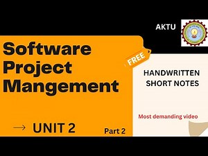 SPM Unit 2 | part -2 | Software project management | ShortNotes4U