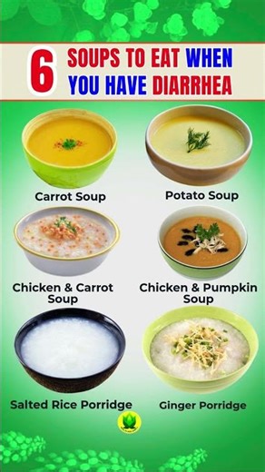 6 SOUPS to EAT When You Have DIARRHEA #diarrhea #shortsfeed