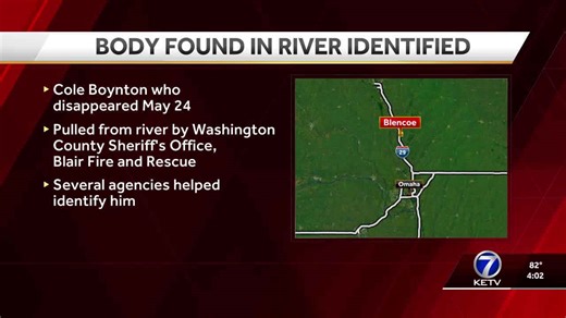 Body recovered from Missouri River in Washington County identified as missing Iowa