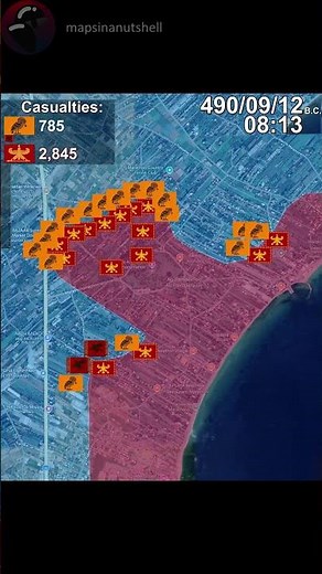 Battle of Marathon using Google Earth