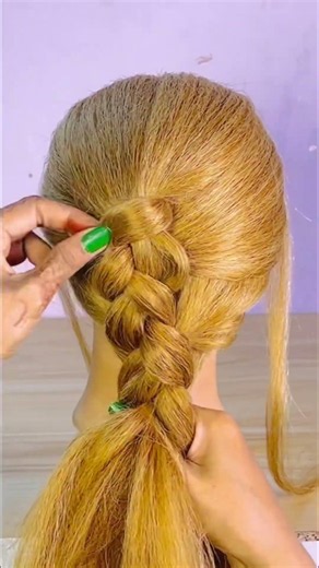 Elegant Bubble Braid Hairstyle 💖