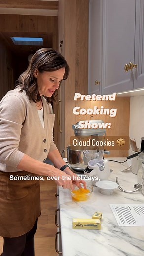 54K reactions · 1.3K shares | Homemade cookies are always a good idea. Cloud Cookies? Even better! In the most recent #PretendCookingShow episode, Jennifer Garner bakes up a cloud-like wonder of a chocolate chip cookie, with the help of her KitchenAid Bowl Lift Stand Mixer and handy Sifter+Scale attachment. We’ll take a dozen please!  | KitchenAid | Facebook