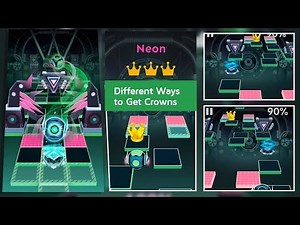 Rolling Sky Level 25 Neon - Different Crowns Ways | SHA