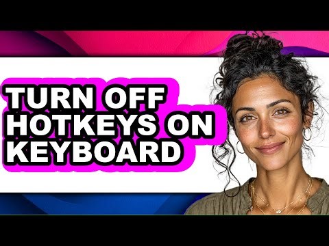 How to Turn Off Hotkeys on Keyboard (only Way)