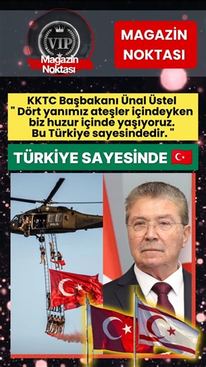 KKTC Başbakanı Açıkladı, Eğer Huzur İçinde Yaşıyorsak, Türkiye Sayesindedir #shorts