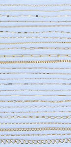 14k Gold Filled Footage Chain, Wholesale Bulk Chain for Permanent Jewelry Supplies, Paperclip Chain, Dapped Bar Chain, Satellite Chain - Etsy