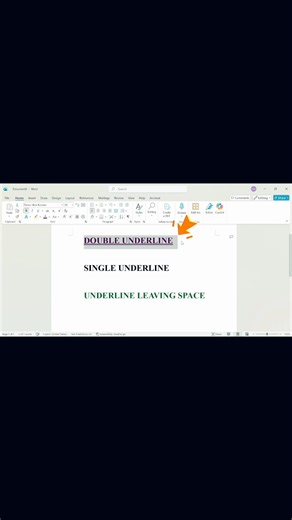 Different Types of Underlines in MS Word | Double, Single & More!✨️💻#MSWord #TechTips