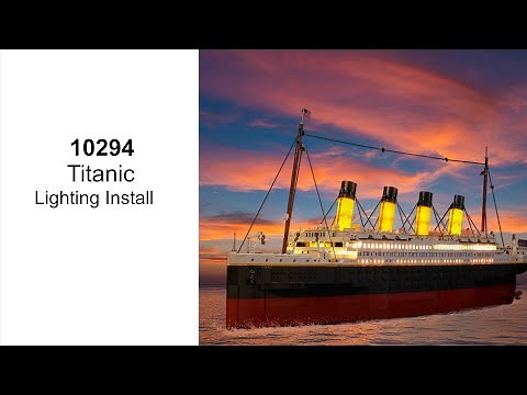 【BX476 installation video】Briksmax Light Kit For Lego Titanic 10294