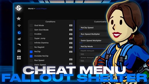 **THE BEST** Fallout Shelter - Top Cheat Menu | Greated Hack For FS | Many Functions | FREE Download