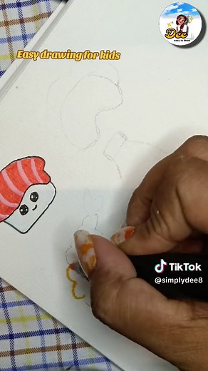 🍣🍣 sushi 🍣🍣🍣 #すし #forkids #drawingtutorialforkids #drawing #easydrawing #handmade #dee