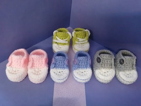 part 4 How to crochet my easy petite converse style slipper including history of the converse