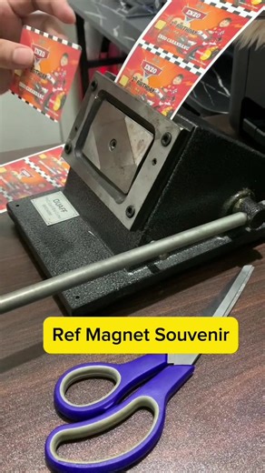 Pvc die cutter for ref magnet. #printing #refmagnet
