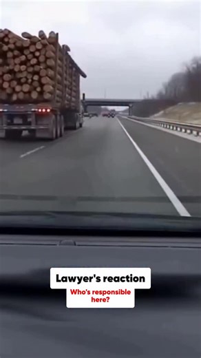 Log falls off Truck and Smashes Windshield!! 🚛💥 A log falls from a truck and crashes through a car’s windshield. Road debris accidents raise serious liability questions. Responsibility often depends on how the load was secured and who controlled it. Follow For More! ✅ @attorneybigal #law #truckaccident #liability | Attorney Big Al Florida