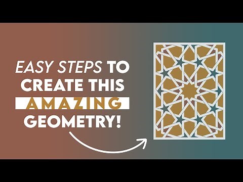 EASY & QUICK steps to create a beautiful Islamic art geometry!