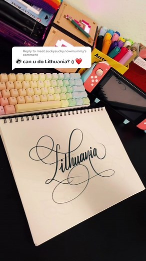 Reply to @meat.suckysucky.nowmummy #lithuania #lettering #calligraphy