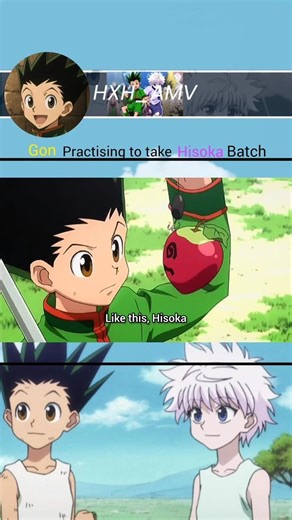🍀 Gon practicing to take hisoka batch 🔥||#hunterxhunter #anime #shorts