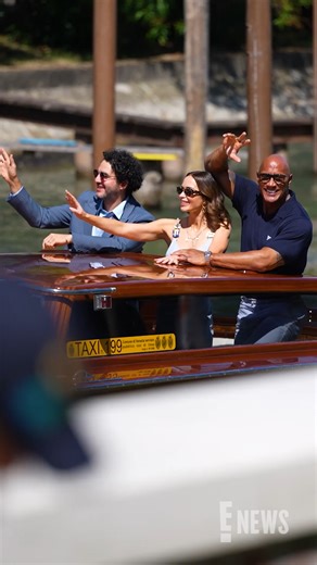 249K views · 9K reactions | Emily Blunt and Dwayne Johnson just cruised into the Venice International Film Festival. 朗 | E! News | Facebook