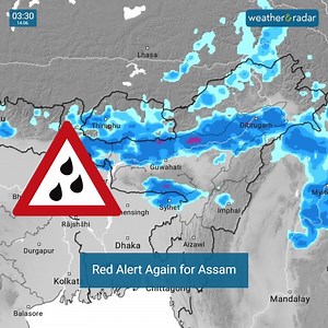 28 reactions | ⚠️Heavy rains today in North-Eastern states of Assam, Meghalaya and Arunachal Pradesh! Red alert announced for some areas. Check the forecast now: to.weatherandradar.in/WeatherRadar #rain #monsoon2022 #india #assamfloods #assam #guwahati #itanagar #arunachalpradesh | Weather & Radar India | Facebook