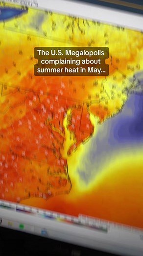 The reason why the Northeast United States is one of the coldest areas right now is because of on shore winds, blowing cool ocean air overland, That leads to an increase of moisture which is producing cloud cover, which is preventing the sun from warming the Earth. This happens a lot around this time a year. #fyp #northeast #philly #nyc #weather