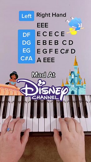 Mad At Disney Piano Lesson #pianolesson #learnontiktok #tiktokpartner #madatdisney #piano
