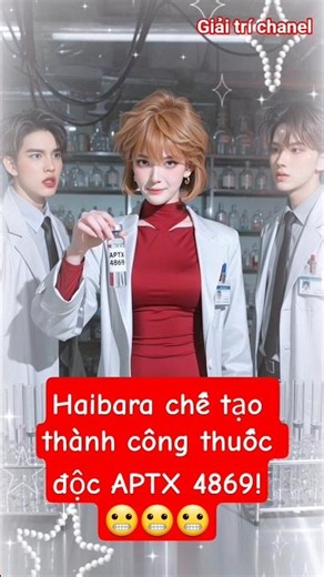 Detective Conan Movie: Haibara successfully creates the APTX 4869 poison!!!😬😬😬 AI EDIT #conan #de...