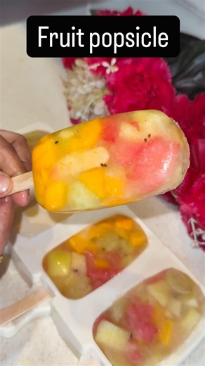 Fruit popsicles 🤌✨|| summer special #recipe #viralreels #easyrecipe #food
