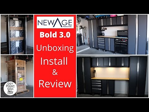 NewAge Products Bold 3.0 Garage Storage Cabinets Complete Unboxing, Installation and Review