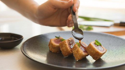 Panko & Toasted Coconut Crusted Ahi Tuna | Hestan Cue