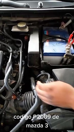 reparacion de codigo de falla P2009 solenoide actuador del multiple de admision vehiculo con problemas de arranque en frio MAZDA 3 no es solo de cambiar sensores ay que realizar un diagnostico previo y certero. #mecanica general #enderezado y pintura #aire acondicionado #scaner